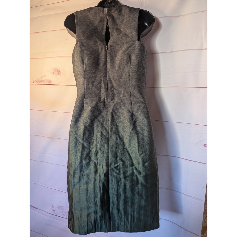 Lee Anderson Couture Women Dress Size S ombre gray/ green Cocktail Vintage - Picture 3 of 8